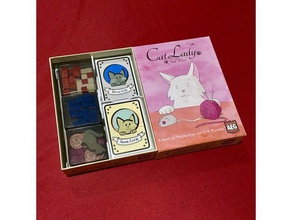 cat lady card game insert toy & accessories boardgame boardgames storage solution 3d print model - Mito3D