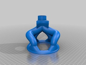 drill suction vacuum system tools adapter cleaner 3d print model - Mito3D