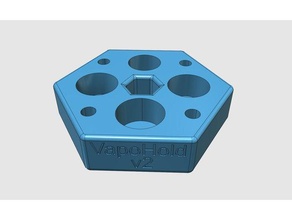 vapohold v2 vaporizador & driptip stand hobby bobinas dampfen dampfer ponta de gotejamento vape vaporizor verdampfer 3d print model - Mito3D