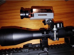 runcam 2 gopro montagem esporte & ao ar livre airsoft a runcam2 escopo de scopemount sniper 3d print model - Mito3D