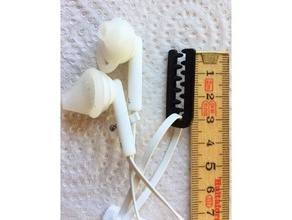 clips casque téléphone mobile clip de câble support 3d print model - Mito3D