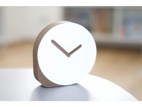 einfache Tisch-Uhr Dekor Uhr Zeit 3d print model - Mito3D