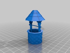 wishing well concept model outdoor & garden wells 3d print model - Mito3D