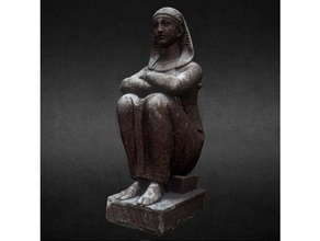 statue priestess isis scans & replicas 3d print printing scan scanning cultural heritage egypt egyptian hieroglyphs egyptology french god goddess hat mythology religion sculpture 3d print model - Mito3D