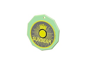 sunbeam logo portachiavi segni e loghi 3d print model - Mito3D