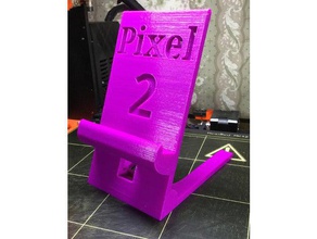 google pixel-2 Handy-Ständer-Ladekabel ausgeschnitten Handy pixel 2 Telefon stand 3d print model - Mito3D