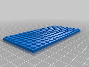 8x16 lego-compatible plate construction toys customized 3d print model - Mito3D