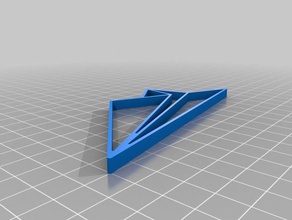 mon personnalisés origami paperplane 2d art personnalisé 3d print model - Mito3D