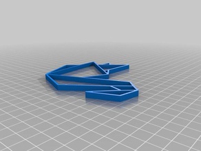 my customized origami swan 2d art 3d print model - Mito3D