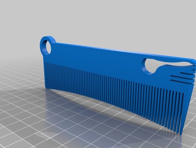 combo pettine di viaggio pinzette accessori combinata capelli la saldatura delle 3D print model - Mito3D