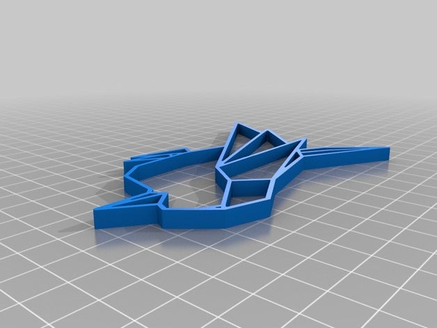 my customized origami sparrow 2d art 3D print model - Mito3D