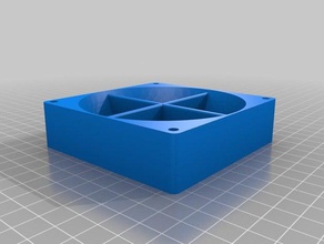 Ventilador de 92 mm anti-vortex partes 3d print model - Mito3D