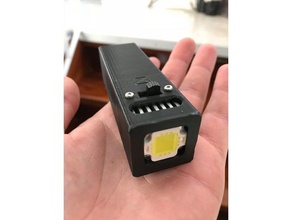 10w high power led battery powered torch diy 3d print model - Mito3D