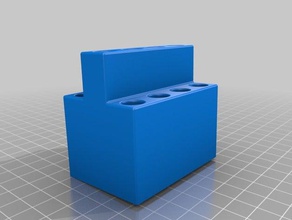 Bürstenhalter fit 8mm Pinsel tools minis Farbe vallejo wargaming 3d print model - Mito3D
