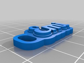 emi keychain keychains customized 3d print model - Mito3D