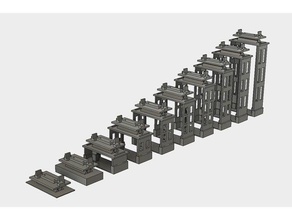 inclinação v2 10 peças os-caminhos - de- totalmente em 3d imprimíveis sistema ferroviário r c veículos ponte as colunas modelo de trem openrailway os-ferroviária pilares ferroviária 3d print model - Mito3D