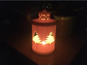 christmas lantern art tools candle 3d print model - Mito3D