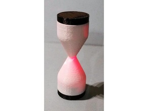 led hourglass decor light 3d print model - Mito3D