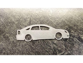 opel vectra c keychain vehicles 3d print model - Mito3D