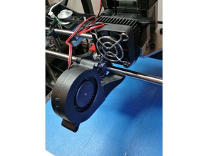 rigidbot single head cooling fan mount rev-3 3d printing reliabuild reliabuild3d 3d print model - Mito3D