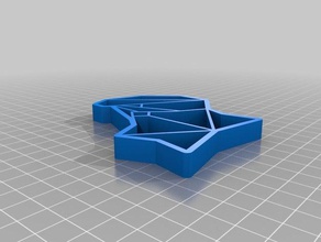 il mio personalizzato origami volpe 2d art su misura 3d print model - Mito3D