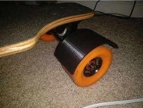 longboard de barro la guardia hobby eléctrico patineta fender el guardabarros rueda 3d print model - Mito3D