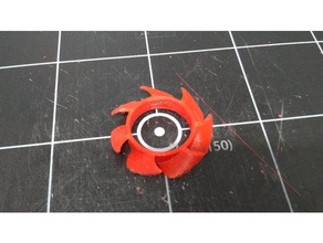50mm fan blade replacement 3d printer parts cooling 3d print model - Mito3D