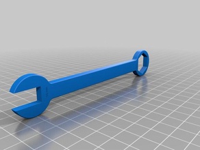 10 mm-gerade Backen-Maulschlüssel hand-Werkzeuge 3d print model - Mito3D