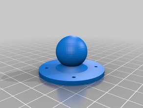 il mio personalizzata a sfera-e-zoccolo di montaggio famiglia su misura 3d print model - Mito3D