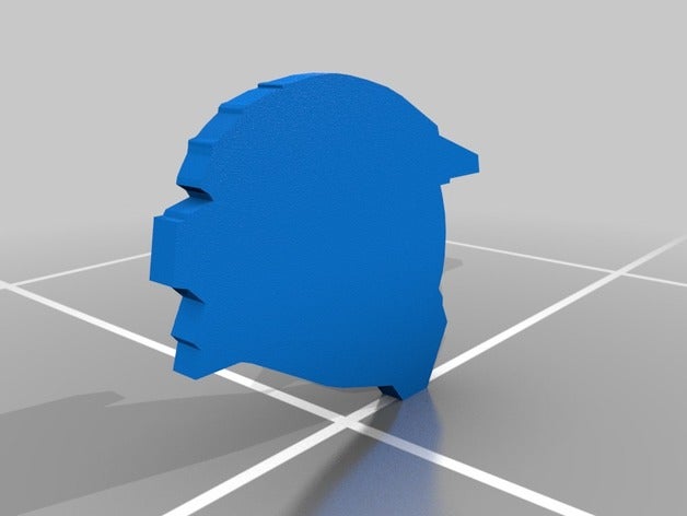 jefe maestro casco de la silueta juegos video halo 2 3 4 5 3D print model - Mito3D
