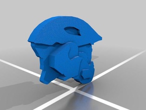 nobre seis capacete de lado jogos vídeo quatro nobres verdades halo reach 3d print model - Mito3D