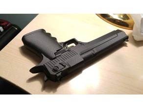 deagle desert eagle 50ae adereços arma de mão pistola prop 3d print model - Mito3D
