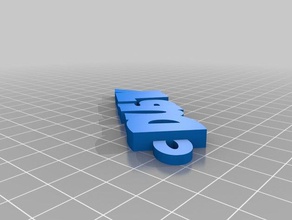 tozlu Anahtarlık özelleştirilmiş 3d print model - Mito3D