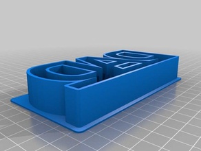 pai cortador de cookie cozinha e sala jantar personalizado 3d print model - Mito3D