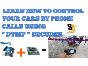 teléfono de arduino robot usando el decodificador dtmf la robótica motor dc instructables microcontrolador servo smartphone 3d print model - Mito3D