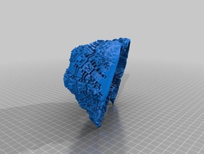 3d object test weird hadean thing mandelbox math art 3d print model - Mito3D