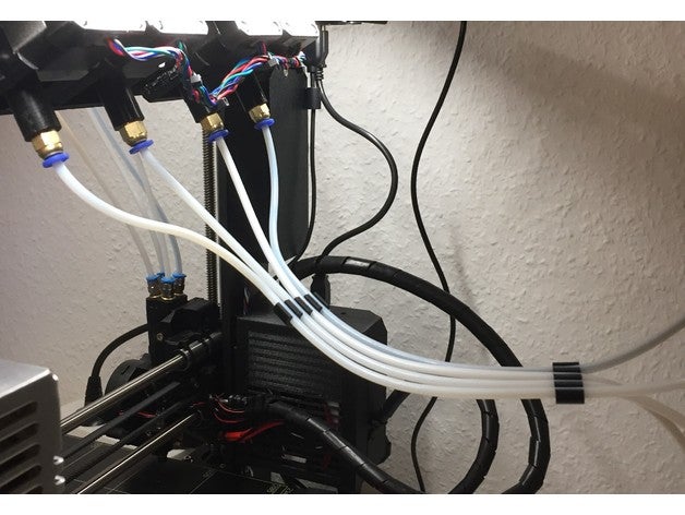 1,75 mm ptfe pneumatique support de tube L'imprimante 3d pièces chambre le boîtier filament guide multi-matériaux prusa i3 mk2 3D print model - Mito3D