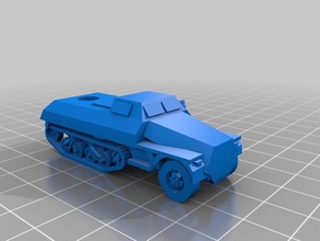 improved maultier rocket launcher toy & game accessories panzer tank ww2 wwii 3d print model - Mito3D