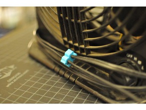 Schnur clip 2x18 awg split Draht - Organisation Kabel-clip Kabel-management Netzkabel 3d print model - Mito3D