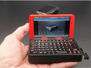 nano pi2 webcam & chargeur solaire lcd cas adafruit le bricolage raspberry pi framboise umpc 3d print model - Mito3D