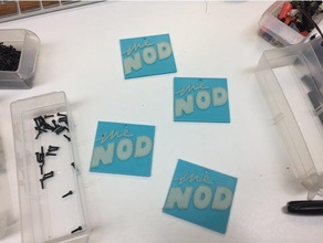 nod logo piastra segni e loghi succhiello il podcast un cenno 3d print model - Mito3D