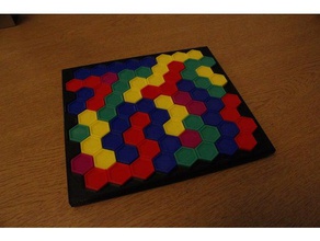 hex puzzle puzzles 3d print model - Mito3D