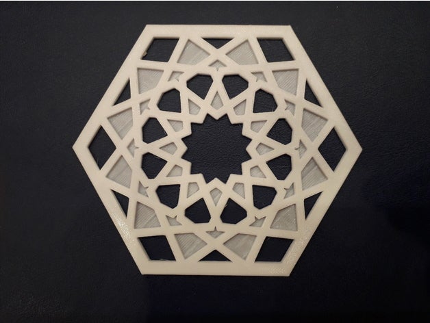 hex gono sevillano Arte 2d 100hex 3D print model - Mito3D