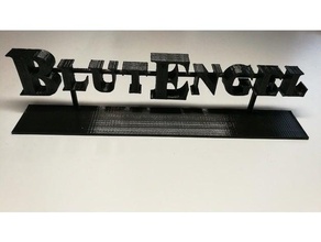 blutengel logo stand 3d print model - Mito3D