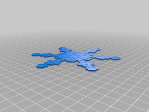 isacco fiocco di neve l'arte interattiva su misura 3d print model - Mito3D