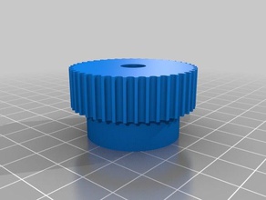my customized parametric pulley - lots tooth profiles gt2 42 3d printer parts 3d print model - Mito3D