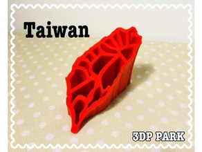 taiwan art moda una mappa 3d print model - Mito3D