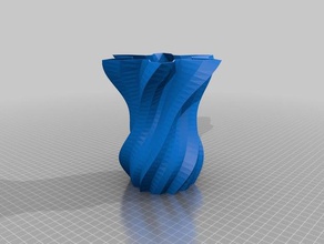 twisty vaso sculture su misura 3d print model - Mito3D