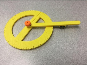 auditory protractor visually impaired math assistivetech assistive technology visuallyimpaired challenged kids 3d print model - Mito3D
