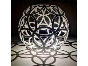 dual circles stereographic projection math art 3d print model - Mito3D